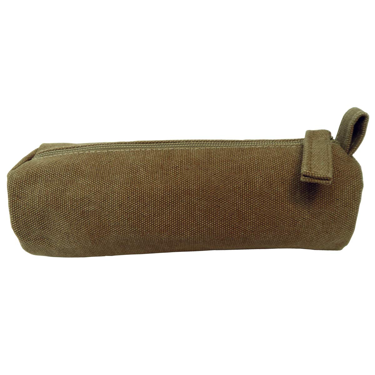 Heavy Canvas Stationery Stylish Simple Pencil Bag and Durable Compact Zipper Pencil Case Pouch 1 Pack Gray