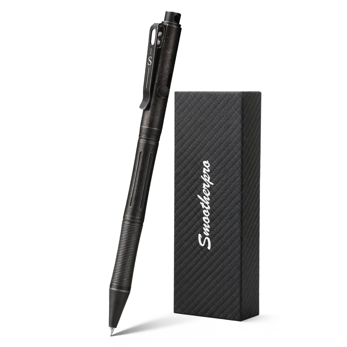 SMOOTHERPRO Solid Brass Bolt Action Pen, Compatible with Pilot G2 Refill