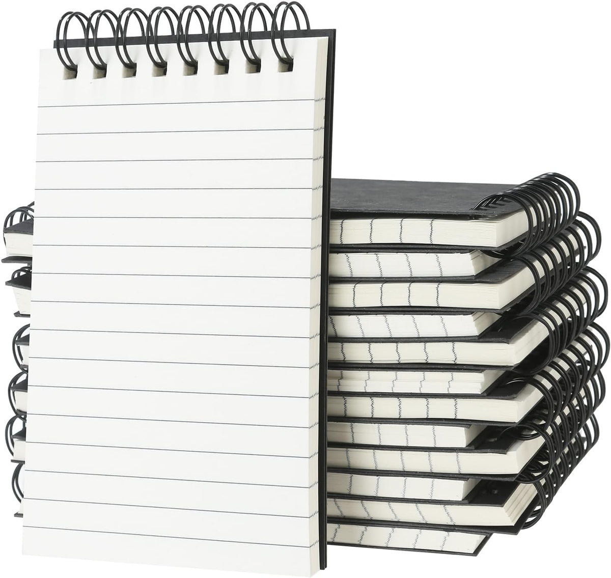 12 Pack 3x5" Spiral Pocket Notebook, College Ruled Small Notepad for School