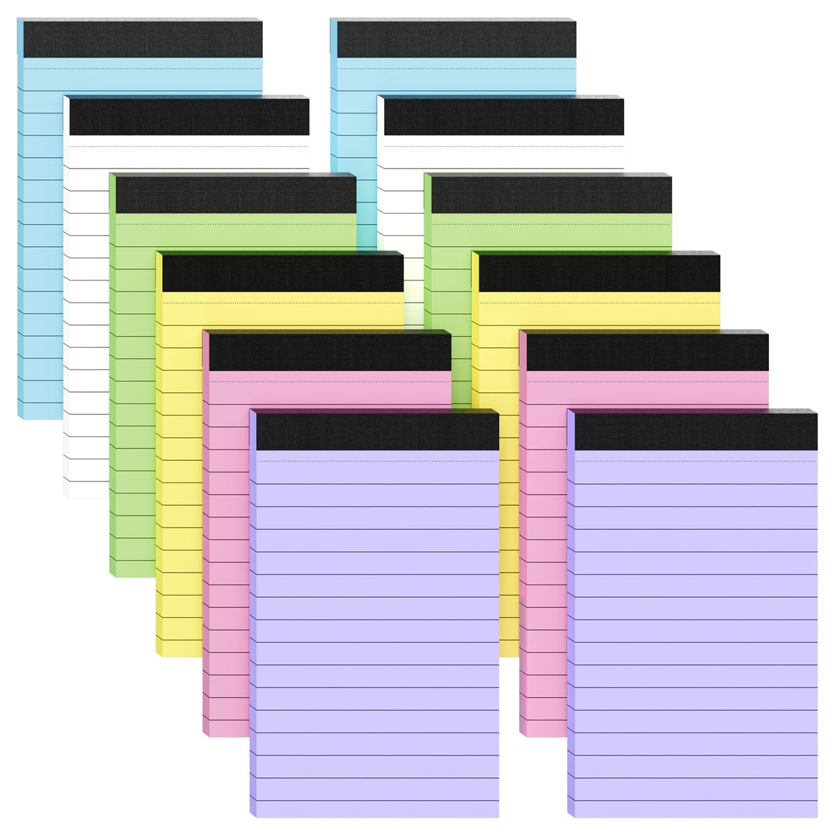 Colored Note Pads 12 Pack Small Notepad 3x5 In Mini Notepads Pocket Notepad