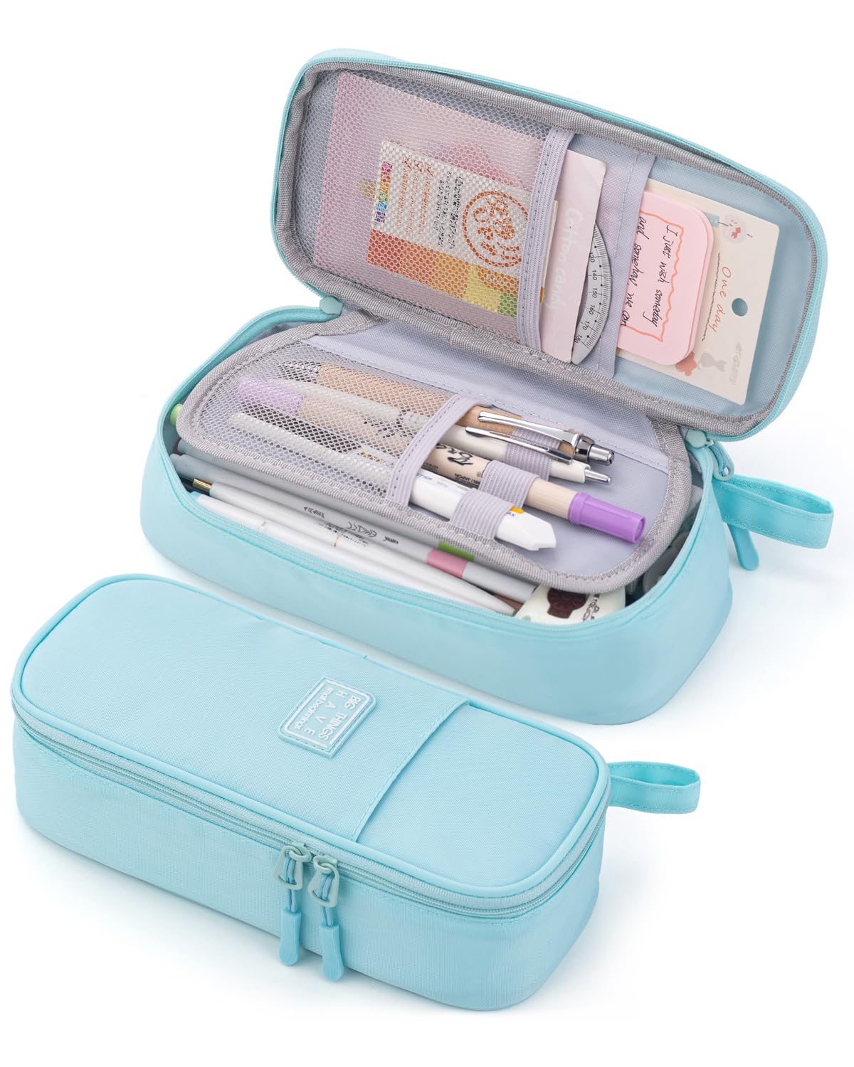 CICIMELON Durable Pen Pencil Case Big Storage Pen Pouch Bag for School Supplies Office College Teen Girls Adults, Purple