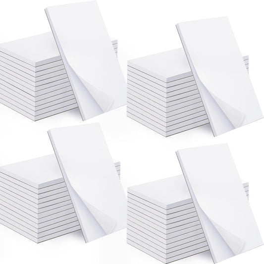 Beieverluck 50 Pack Note Pads 3x5 In, Small Notepad Writing Pads, 50 Sheets Per Memo Scratch Pad Server Notepad Blank Notepads for Office School Home To Do Lists Grocery List