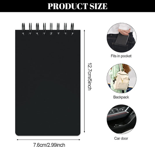 BESARME 10 Pack Small Pocket Notebooks 3x5, Spiral Pocket Notepad