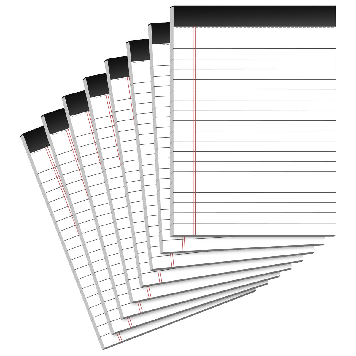 12 Pack Notepads 3x5, Perforated Yellow Lined Paper Memo Pads, 30 Sheets