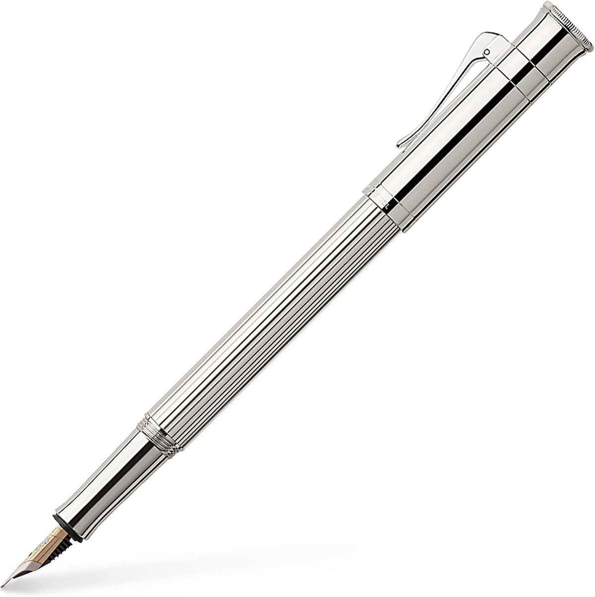 Faber Castell 145542 EF Fountain Pen, Extra Fine Point, Classic Collection, Pernambuco, Platinum Coating, Genuine Import