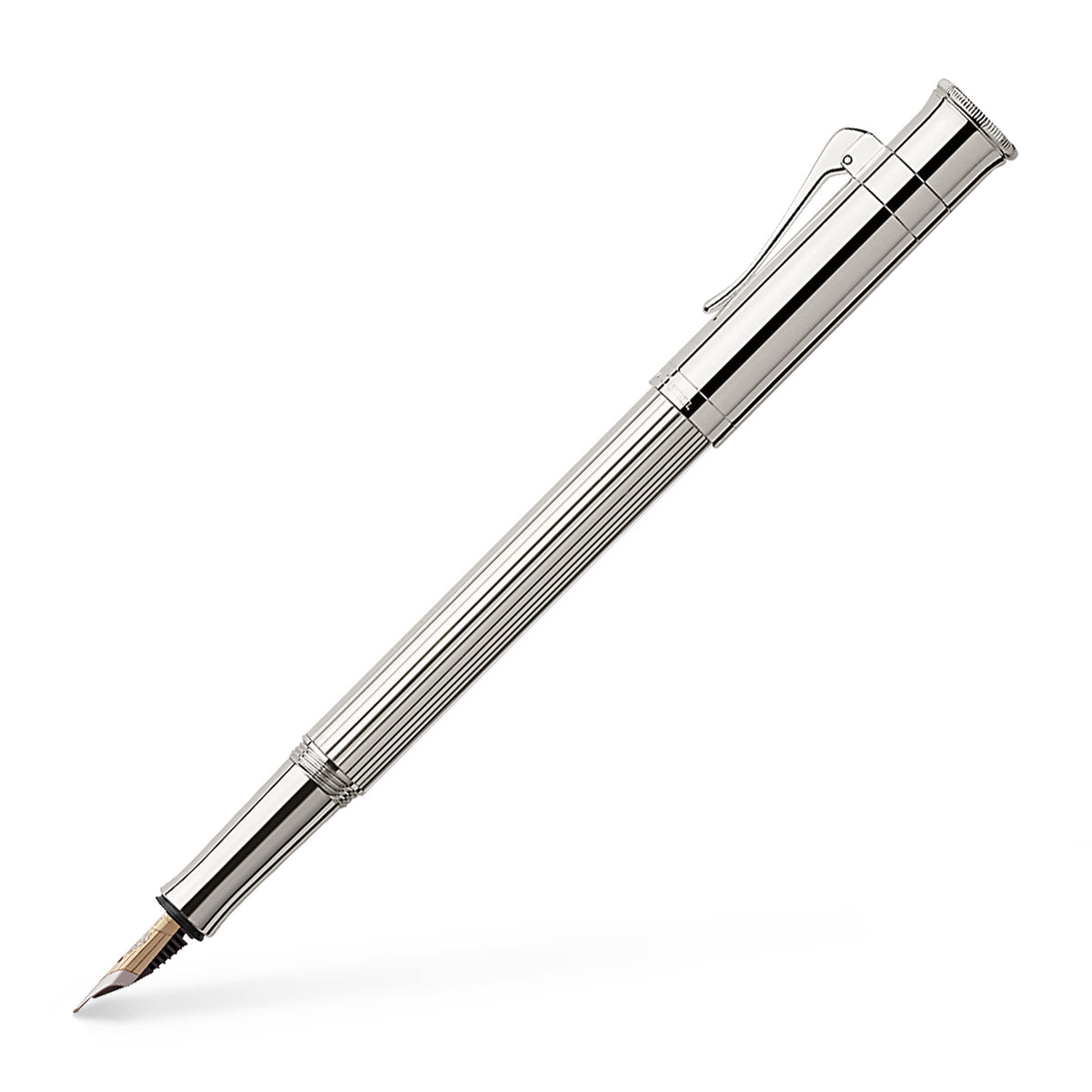 Faber Castell 145542 EF Fountain Pen, Extra Fine Point, Classic Collection, Pernambuco, Platinum Coating, Genuine Import