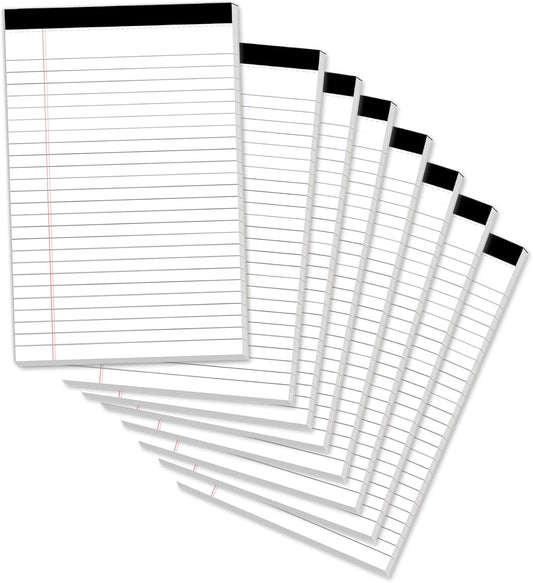 Legal Pads 5 x 8 Inch Notepad 8 Pack Note Pads 5 x 8 College Ruled Memo Pad