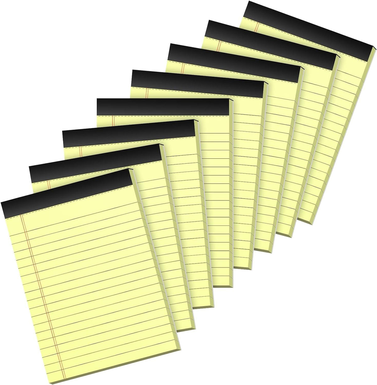 12 Pack Notepads 3x5, Perforated Yellow Lined Paper Memo Pads, 30 Sheets