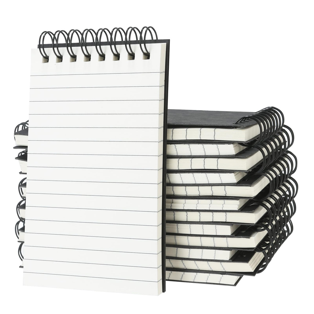 12 Pack 3x5" Spiral Pocket Notebook, College Ruled Small Notepad for School