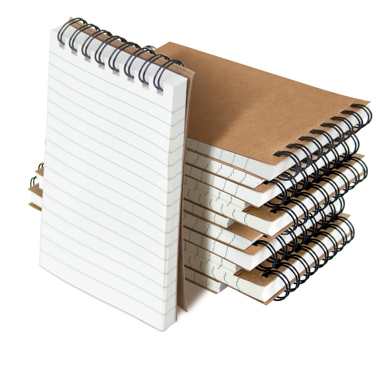 12 Pack 3x5" Spiral Pocket Notebook, College Ruled Small Notepad for School