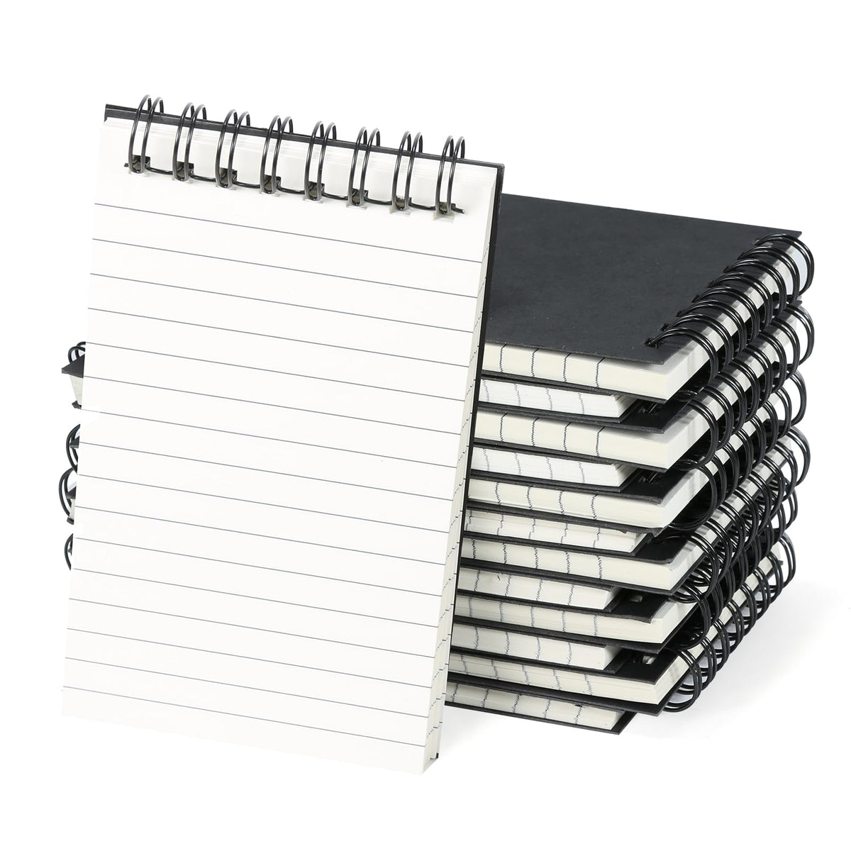 12 Pack 3x5" Spiral Pocket Notebook, College Ruled Small Notepad for School