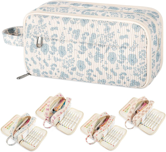 Cute Pencil Case Pouch Bag Floral with Handle For Girls Boys kids Gift