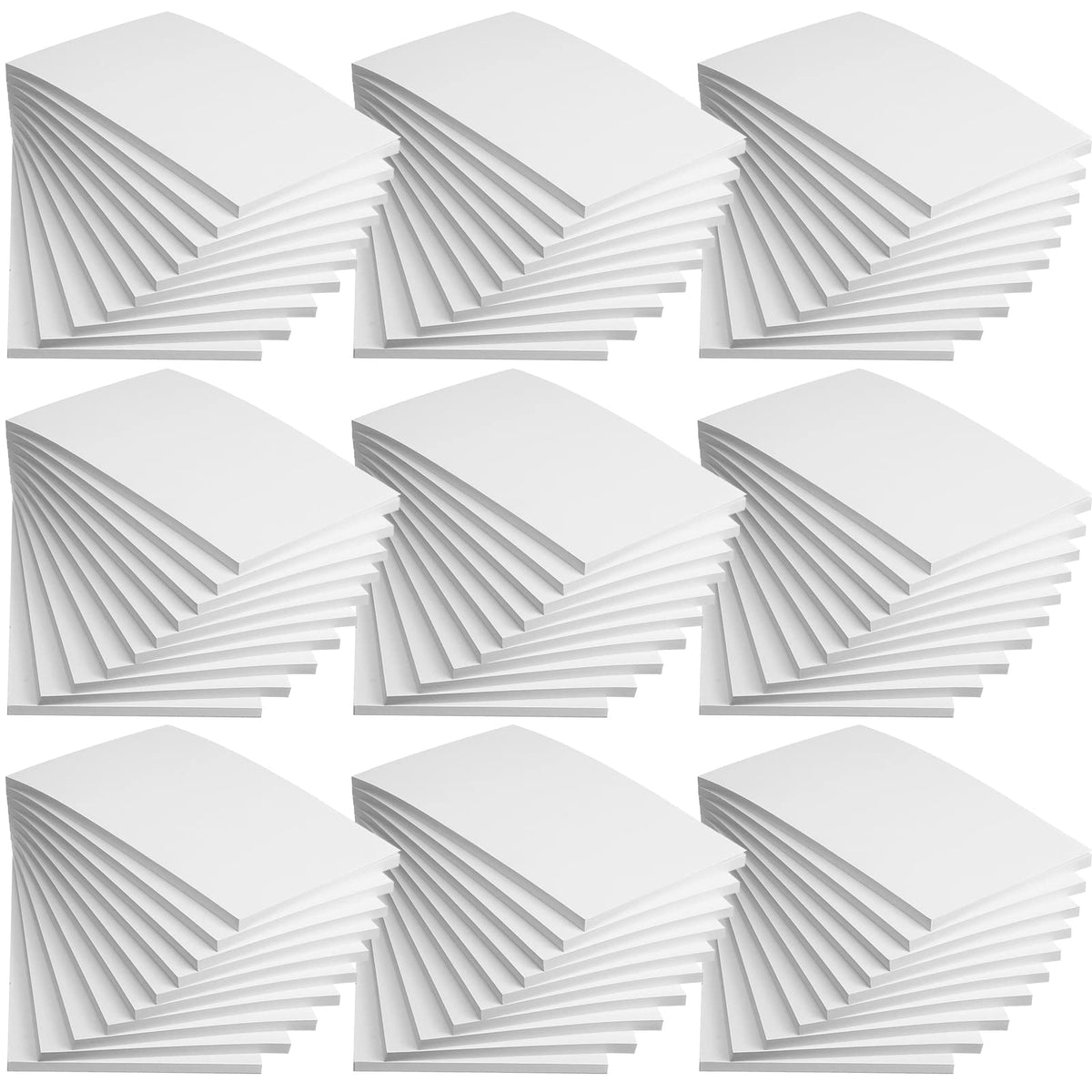 Fainne Pack 3 x 5 Inch Paper Note Pads White Memo Pad Blank, 300 Pack