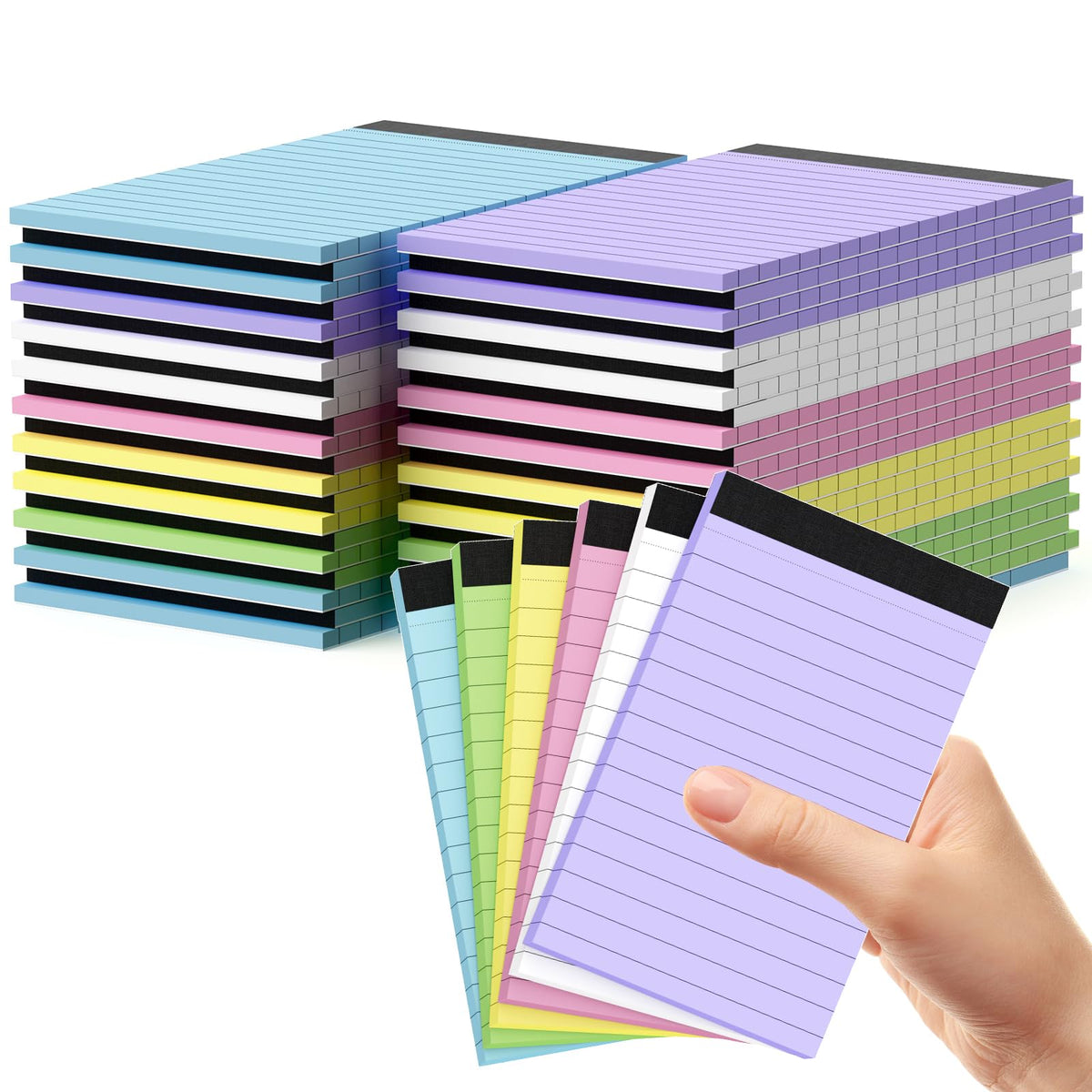 Colored Note Pads 12 Pack Small Notepad 3x5 In Mini Notepads Pocket Notepad